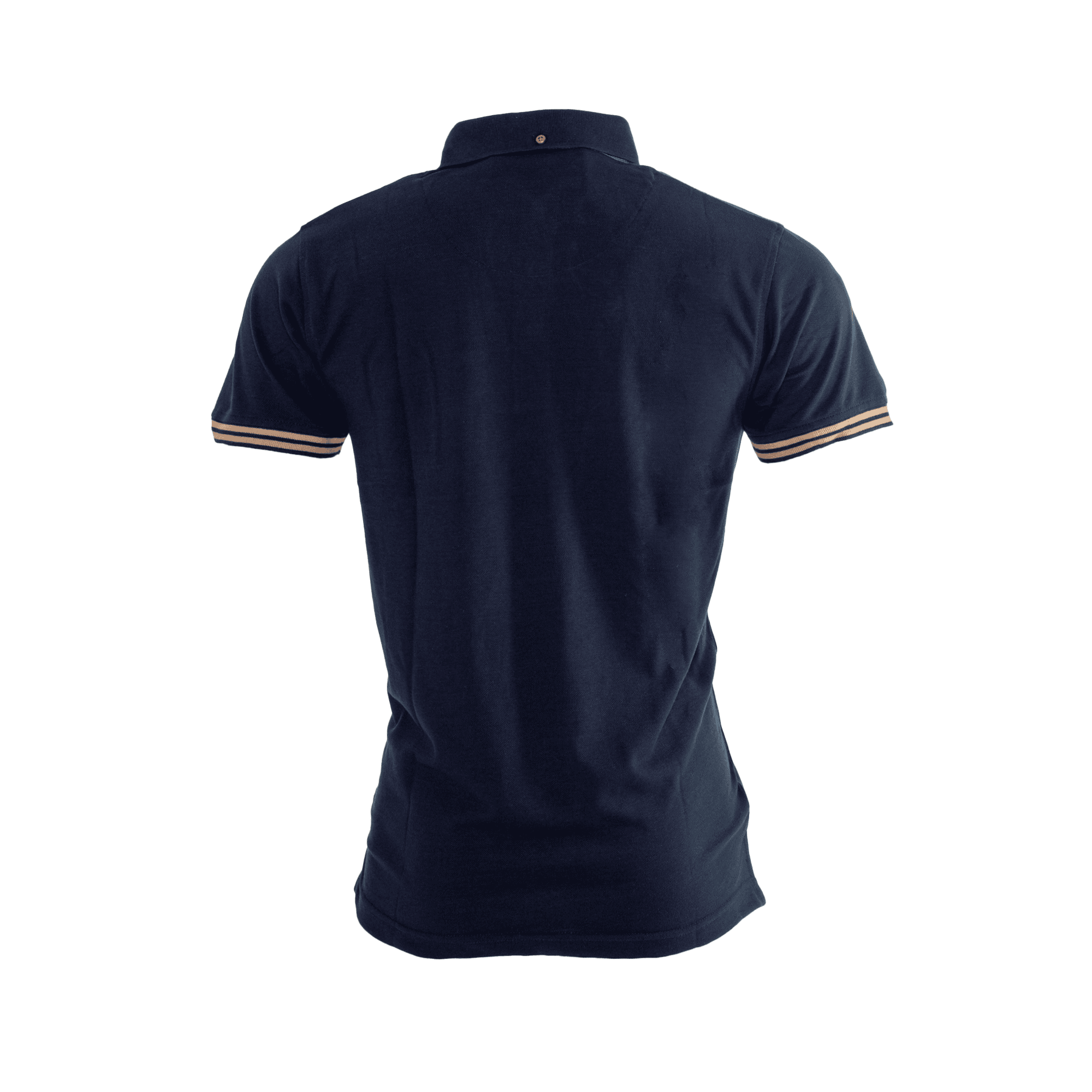 blå polo med okq8 logo baksida